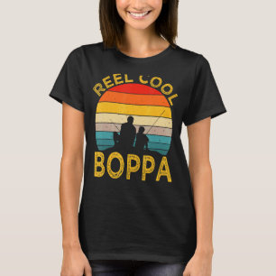 Camiseta Mens Reel Legal Boppa Pai de pesca Vintage Avô