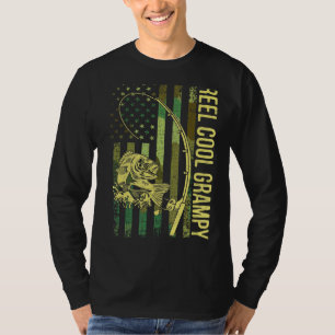 Camiseta Mens Reel Legal Grampy American Flag Pavilhão Reel