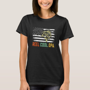 Camiseta Mens Reel Legal Opa Pesca Pavilhão Americano D