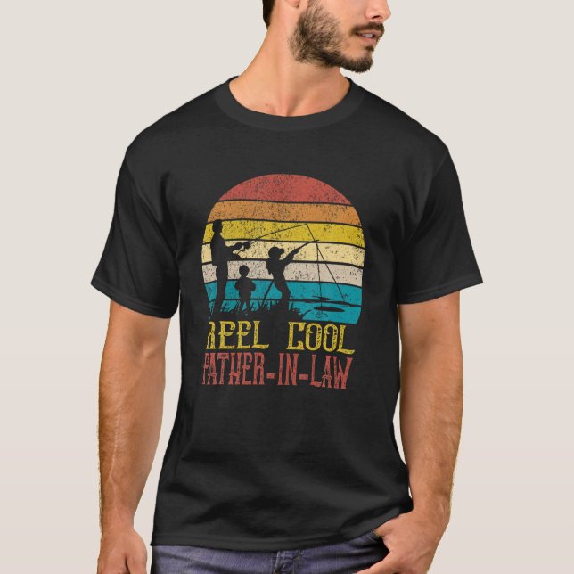 Camiseta Mens Reel Legal Padre Na Lei Pescar É Engraçado Fa (Frente)