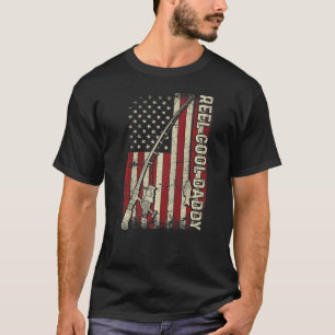 Camiseta Mens Reel Legal Pai Americano Pesca Arrasta EUA