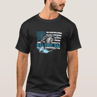 Camiseta Mens Reel Legal Pai Pesca Pai Peixe