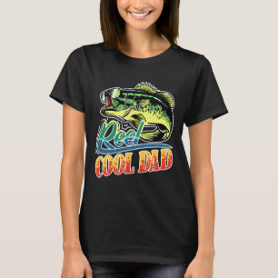 Camiseta Mens Reel Legal Pai Pescador Engraçado