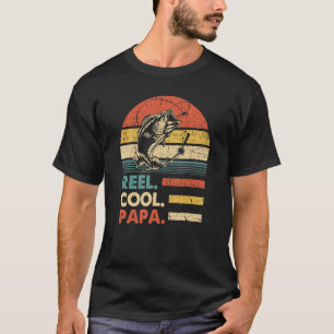 Camiseta Mens Reel Legal Papa Pesca Peixes Engraçados