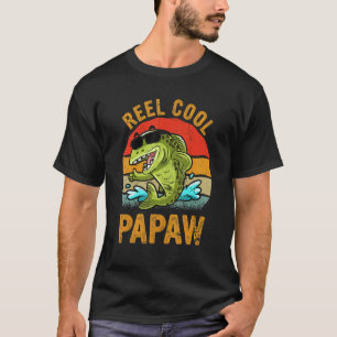 Camiseta Mens Reel Legal Papaw Papaw Pescador Vinatge Pai F