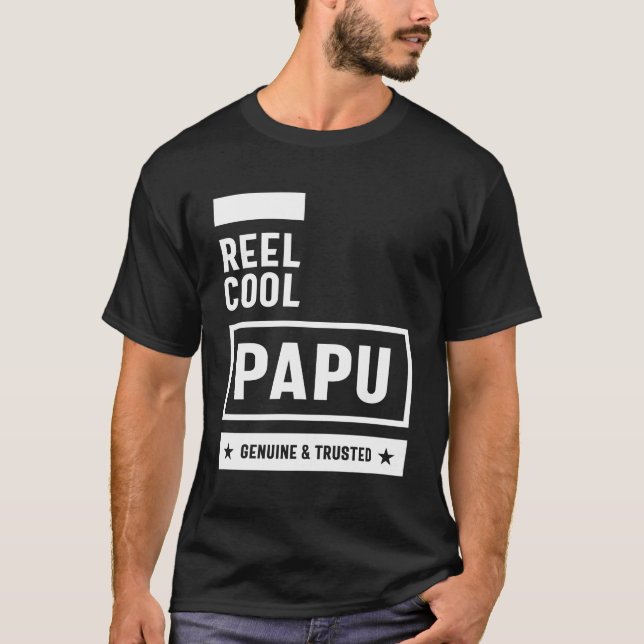 Camiseta Mens Reel Legal Papu | Padre Vovô Presente (Frente)