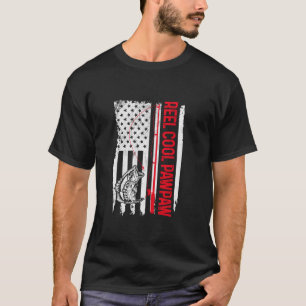 Camiseta Mens Reel Legal Pawpaw Pesca Bandeira Americana Fu