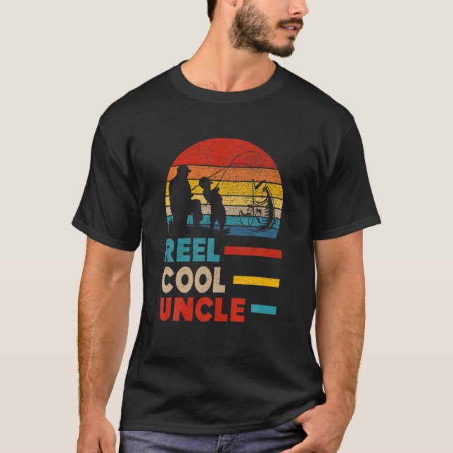 Camiseta Mens Reel Legal Tio Pescador Pai Padre Day Gi (Frente)