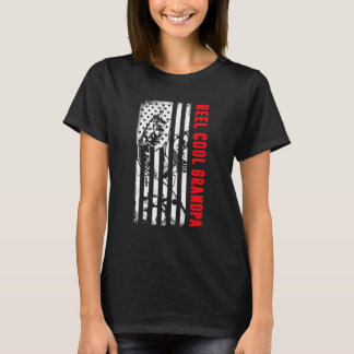 Camiseta Mens Reel Legal Vovô Pesca Patriota Americana