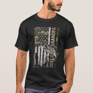 Camiseta Mens Reel Legal Vovô Pesca Pavilhão Gordura