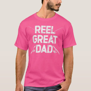 Camiseta Mens Reel Pai Funny Rod Pesca Pescador Fa