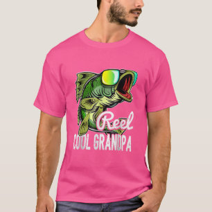 Camiseta Mens Reel Vovô Legal Pesca Óculos de sol Gordura