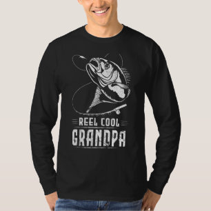 Camiseta Mens Reel Vovô Legal que Combina com a Pesca Famil