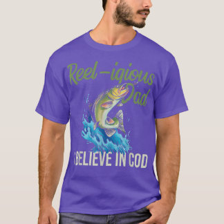 Camiseta Mens Reeligious Pai, Eu Acredito Em Canhões De Bac