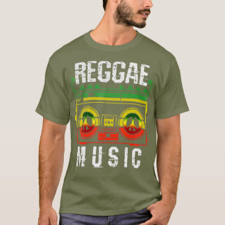 Camiseta Mens Reggae Music Peace One Love Rasta African