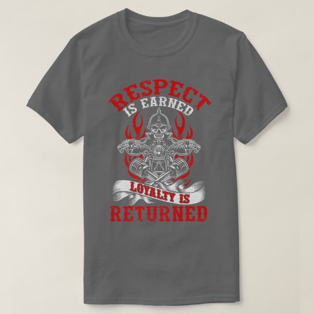 Camiseta Mens Respeitarem A Lealdade É Devolvido Engraçado  (Frente do Design)