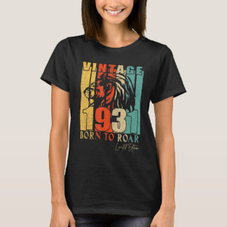 Camiseta Mens Retro 1931 91 Anos Leão 91rua De Idade Aniver