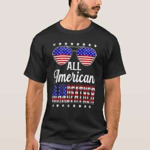 Camiseta Mens Retro Dia de os pais All American Avô U