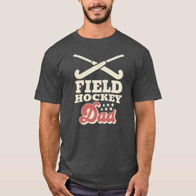 Camiseta Mens Retro Field Hockey Dad  (Frente)