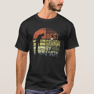 Camiseta Mens Retro Melhor Avô Por Par Golf Player Papa