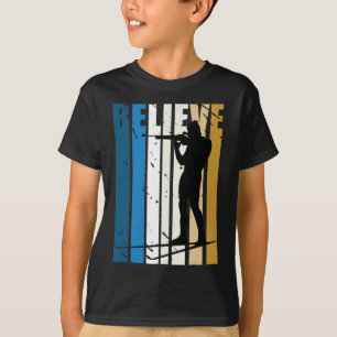 Camiseta Mens Retro Mens Biathlon - Alvo Atirando Arma Wint