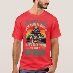Camiseta Mens Retro Não Ando de bicicleta, mas eu ando