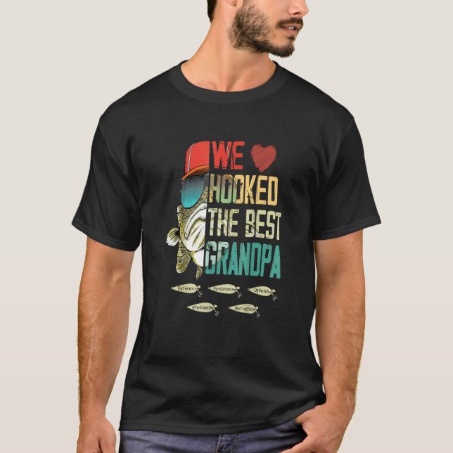Camiseta Mens Retro Nós Pegamos O Melhor Vovô Pescador Fa (Frente)