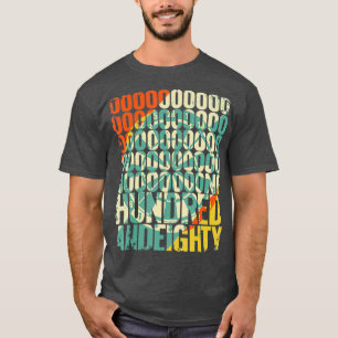 Camiseta Mens Retro Onecentredandeighty 180 Triple 20