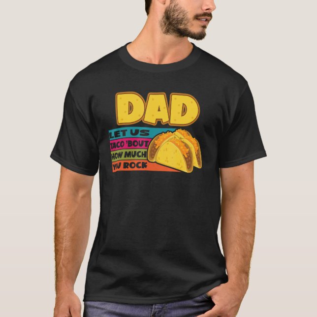 Camiseta Mens Retro Pai Deixe-nos falar sobre quanto você f (Frente)