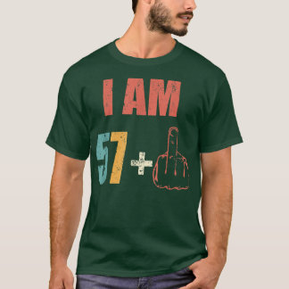 Camiseta Mens Retro... sou 58... Rei de Aniversário para Di