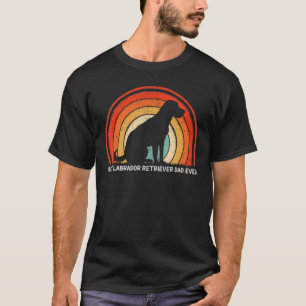 Camiseta Mens Retro Style Best Labrador Retriever Dad Ever