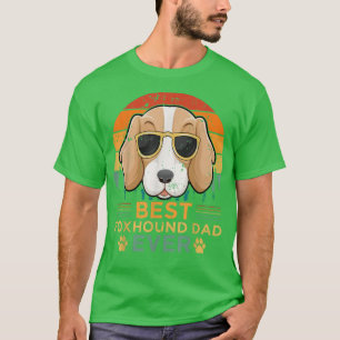 Camiseta Mens Retro Style Melhor Pai de Fohound Nunca Da Pa