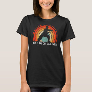 Camiseta Mens Retro Style Vintage Melhor Pai Tai Chi Alguma