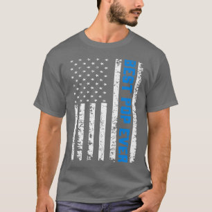 Camiseta Mens Retro US Best Pop em 4 de julho D do Pai