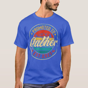Camiseta Mens Retro Vintage Promovido Ao Pai Est 2023 Homen