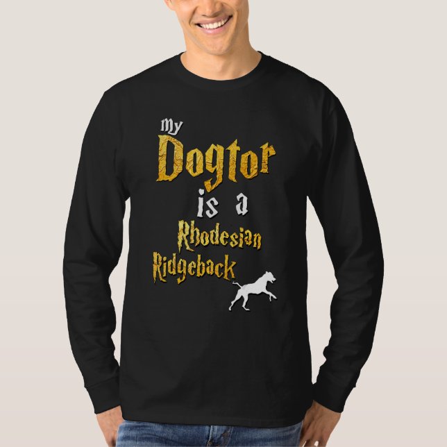 Camiseta Mens Rhodesian Ridgeback Ridgedeian Ridgeback (Frente)