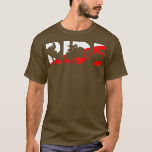 Camiseta Mens RIDE Snowmobile Clothing Snowmobiling Racing