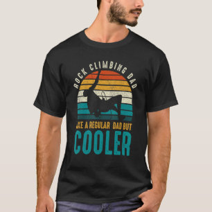 Camiseta Mens Rock Subindo Pai Como Um Pai Regular Mas Lega