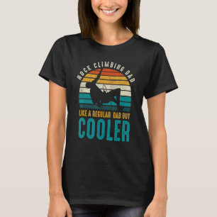 Camiseta Mens Rock Subindo Pai Como Um Pai Regular Mas Lega
