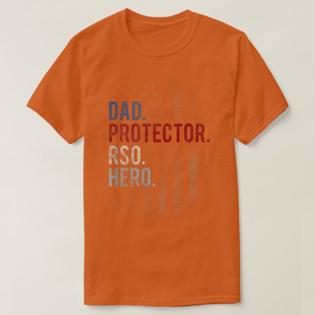 Camiseta Mens RSO Dad Men's Hero Protector Father's Day  (Frente do Design)