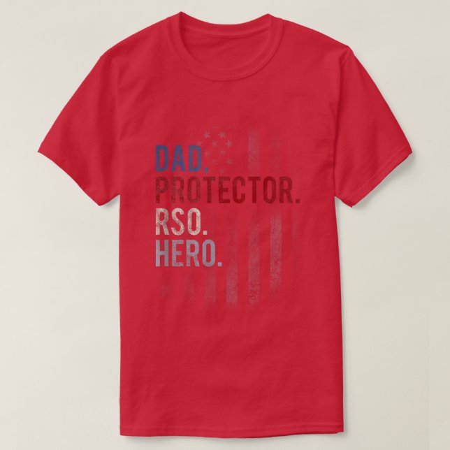 Camiseta Mens RSO Dad Men's Hero Protector Father's Day  (Frente do Design)