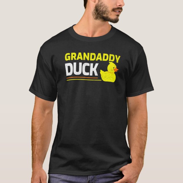 Camiseta Mens Rubber Duck Duck Avô Duck Pai (Frente)