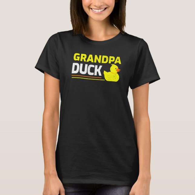 Camiseta Mens Rubber Duckling Duck Avô Duck Pai (Frente)
