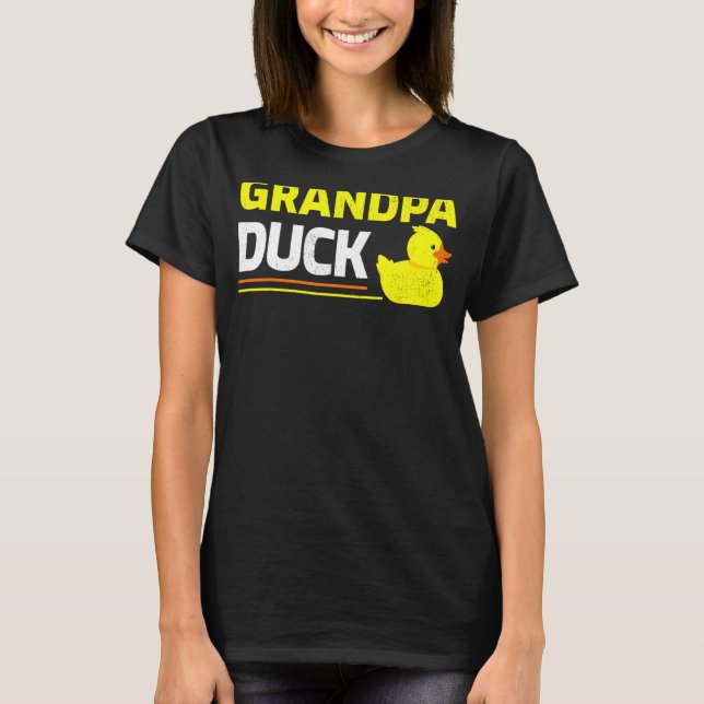 Camiseta Mens Rubber Duckling Duck Avô Duck Pai (Frente)