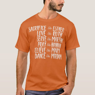 Camiseta Mens Sacrificam Como Esther Christian Bíblia Love