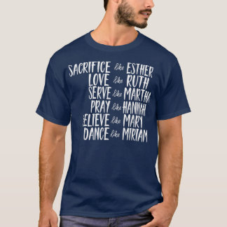 Camiseta Mens Sacrificam Como Esther Christian Bíblia Love 
