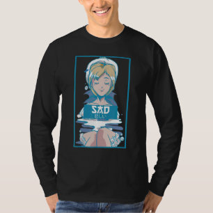 Camiseta Mens Sad Vaporwave Aestética Femboia