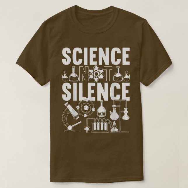 Camiseta Mens Science Não Silencia 1410 (Frente do Design)