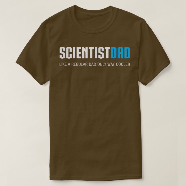 Camiseta Mens Scientist Pai , Engraçado Bonito Presente Dia (Frente do Design)