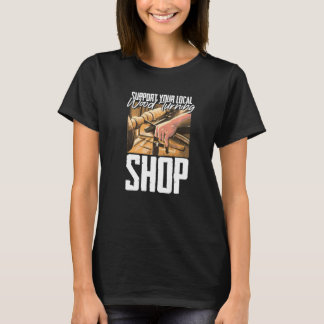Camiseta Mens Se Afastem Ou Eu Virei Você Em Madeira Madeir